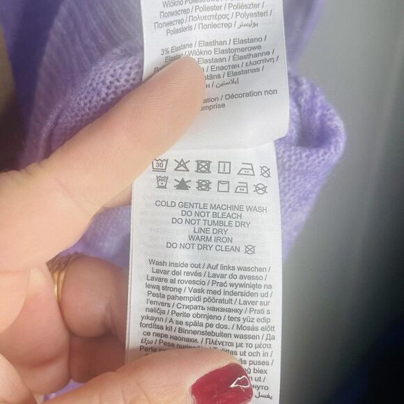 Vero Moda By Stitch Fix Womens 2X Off the shoulder Lilac Sweater NWT - Picture 10 of 10